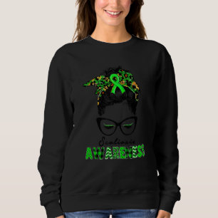 Sudadera Mujeres usamos Green Scoliosis Awareness Green Leo