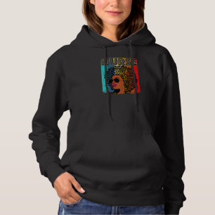 Sudadera Mujeres ventilaron Melanin Afro Enfermera Reina de