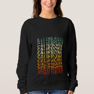 Sudadera Mujeres Vintage California Palm Beach Surf apilada