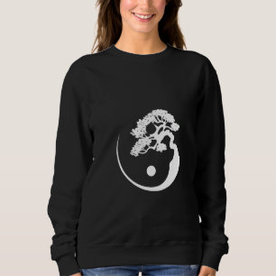 Sudadera Mujeres Yin Yang Bonsai Árbol Budismo japonés Zen