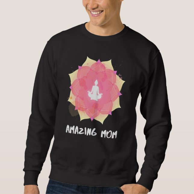 Sudadera Mujeres Yoga Mamá Día de la Madre Mandala 3 (Anverso)