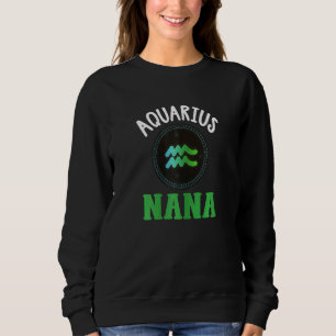 Sudadera Mujeres Zodiac Rótulo Aquarius Nana Horoscope Astr