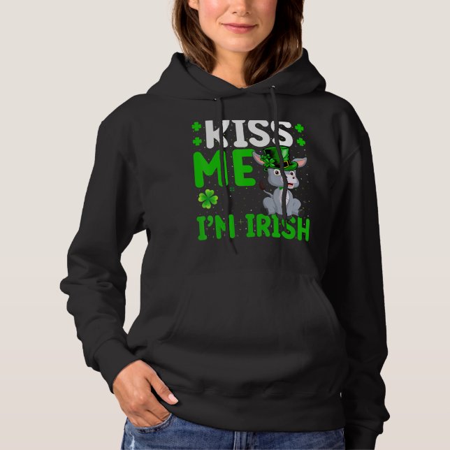 Sudadera Mule Kiss Me llamo "soy la mula irlandesa" (Anverso)