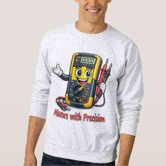 Sudadera Multimeter Cartoon Measure With Precision Sweatshi