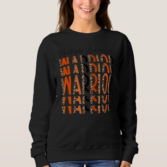 Sudadera Múltiple esclerosis leopardo guerrero Ms Warrior F (Anverso)
