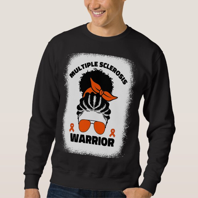 Sudadera Multiple Sclerosis Warrior For Afro Black Women Ms (Anverso)