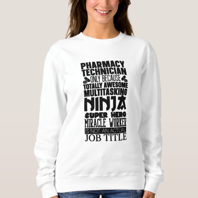 Sudadera Multitarea Ninja Hero Farmacéutica Tech (Anverso)
