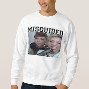 Sudadera Multitud blanca Crewneck del chica