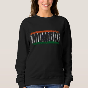 SUDADERA MUMBAI INDIA CON SU ORGULLOSA BANDERA Y COLORES IN