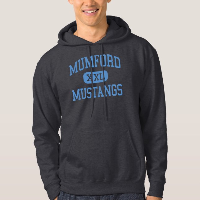 Sudadera Mumford - mustangos - alto - Detroit Michigan (Anverso)