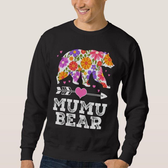 Sudadera MuMu Bear Floral Mother s Day  Matching Family (Anverso)
