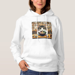 Sudadera Munchkin Cat Comiendo Ramen