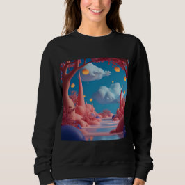 Sudadera Mundo Alienigena Rosa