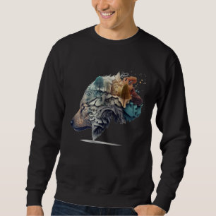 Sudadera Mundo de Lobo Bosque Libertad Creativa Animal Inde