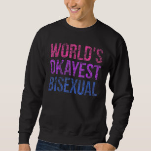 Sudadera Mundo del orgullo LGBT Okayest Bisexual Rainbow Fl