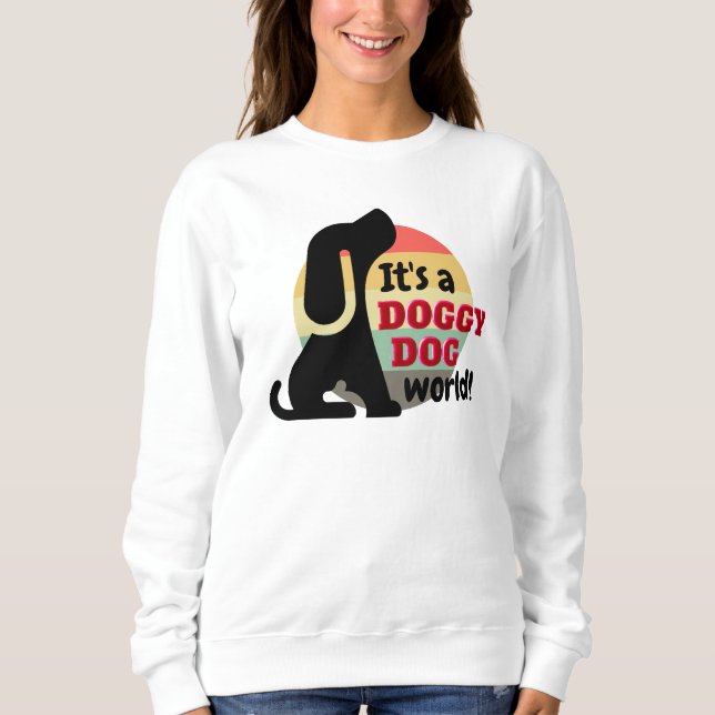 Sudadera Mundo Perro Vintage (Anverso)