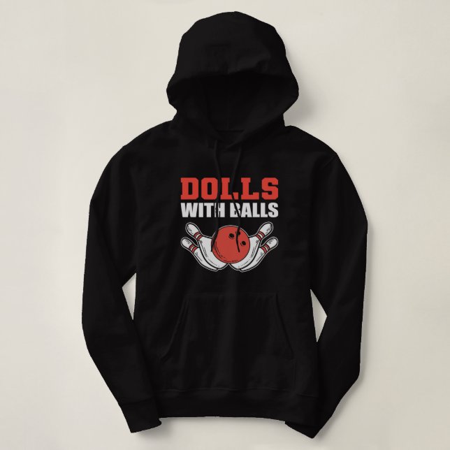 Sudadera Muñecas con balls y persona talentosa (Diseño del anverso)