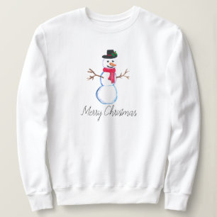 Sudadera Muñeco de nieve Alegre Brillante Navidad divertido