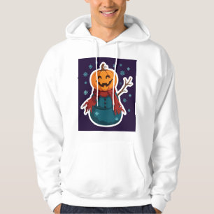 Sudadera Muñeco de nieve con cabeza de calabaza de Navidad