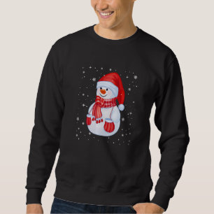 Sudadera Muñeco de Nieve de Navidad Santa Lindo Hombres Muj