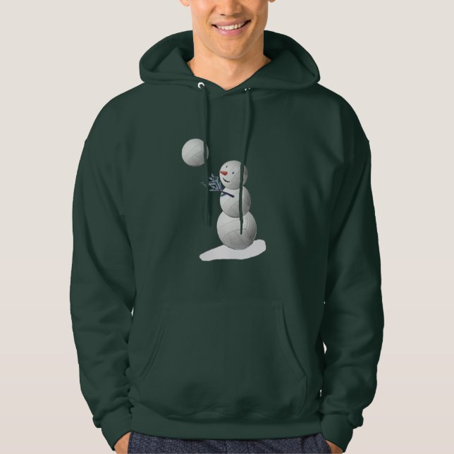 Sudadera Muñeco de nieve del voleibol (Anverso)