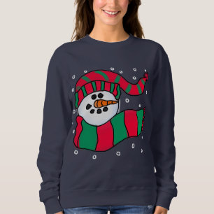 Sudadera Muñeco de nieve frío Arte abstracto de Navidad par