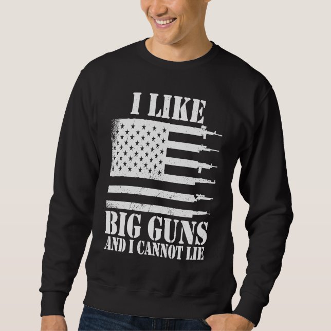 Sudadera Munición de arma   Me gusta decir que tengo armas  (Anverso)