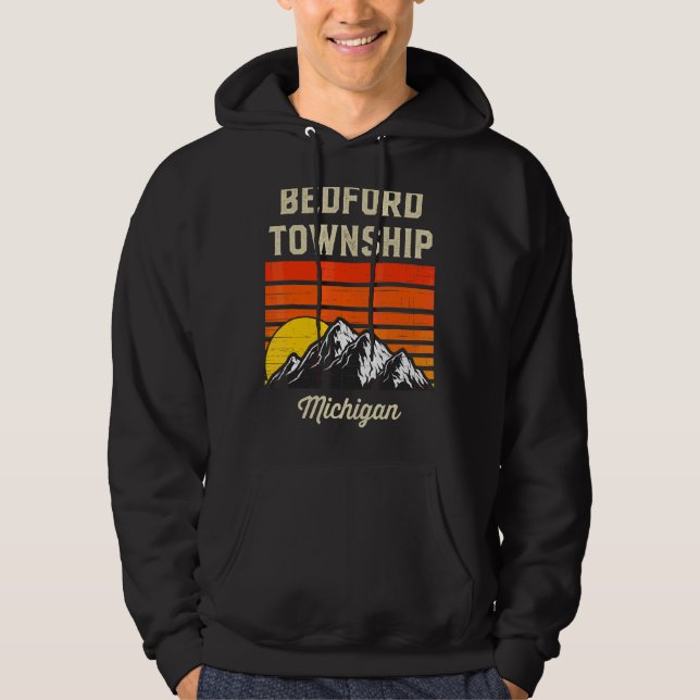 Sudadera Municipio de Bedford Michigan Hometown, Estados Un (Anverso)