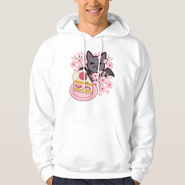 Sudadera Murciélago Hambriento y Tarta de Fresa (Anverso)