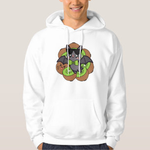 Sudadera Murciélago Kiwi Kawaii con Gafas de Sol
