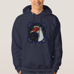 Sudadera Muscovy Duck Head White