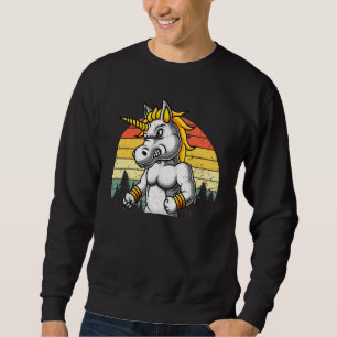 Sudadera Muscular Unicornio Magnífico Fitness Bodybuilder D