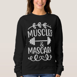 Sudadera Músculos y Máscara Motivación para Entrenamiento