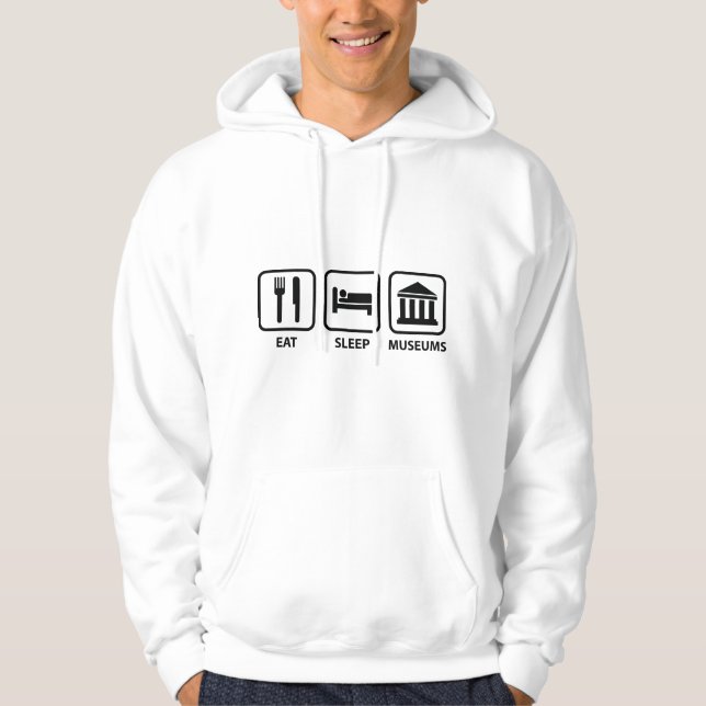 Sudadera Museos de sueño de comer (Anverso)