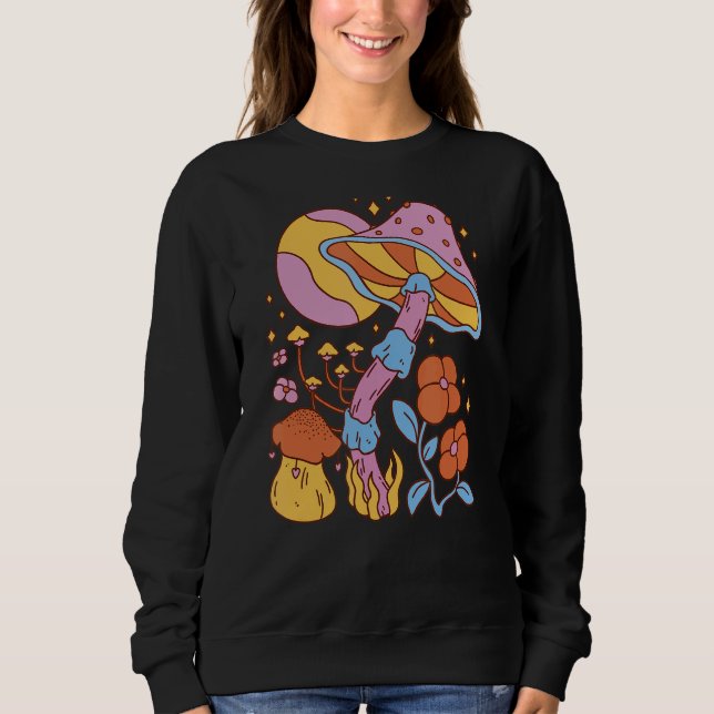 Sudadera Musgos Mágicos Coloridos De Micología Para Hippies (Anverso)