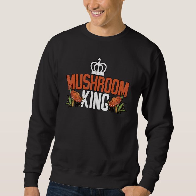 Sudadera Mushroom King Botanical Mycology Fungi Foraging (Anverso)