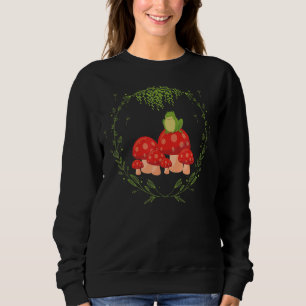 Sudadera Mushrooms Frog Naturecore Forestcore