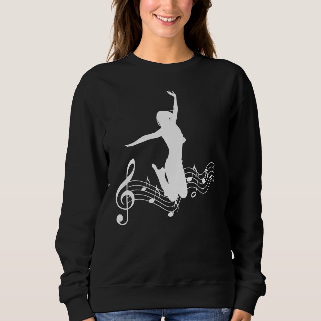 Sudadera Music Musical Notes Danza (Anverso)