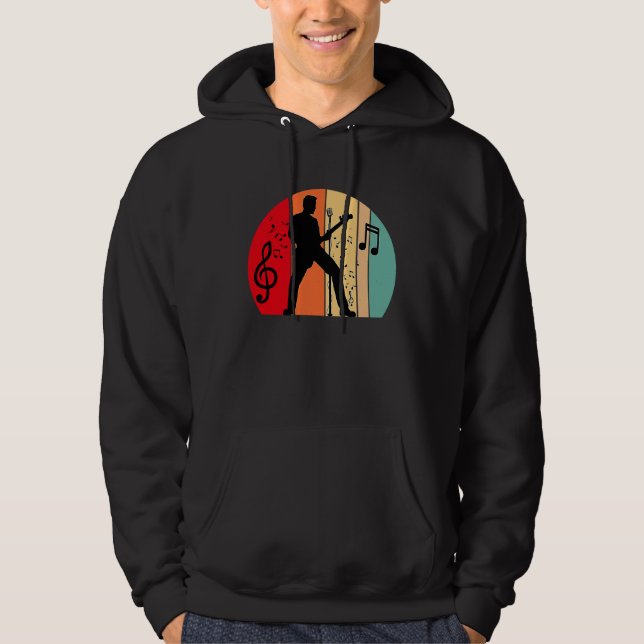 Sudadera music with guitars musical notes guitarist (Anverso)