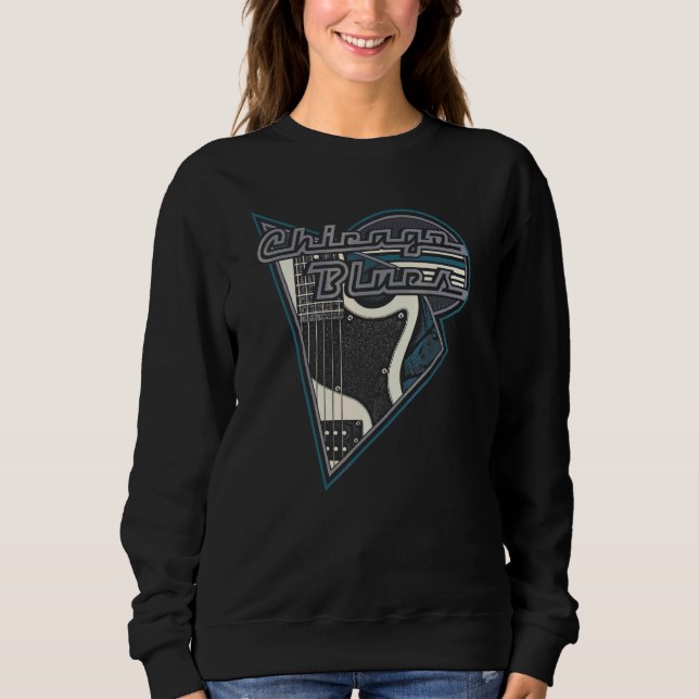 Sudadera Música Blues de Chicago (Anverso)