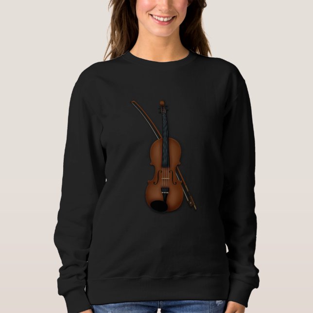 Sudadera Música clásica de Trompe L'oeil Violin Viola (Anverso)