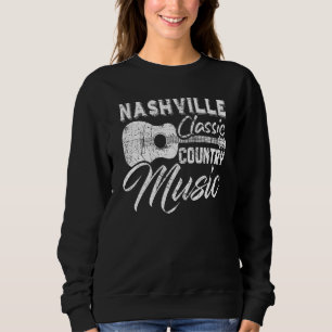 Sudadera Música Country Clásica de Nashville Guitarra Tenne