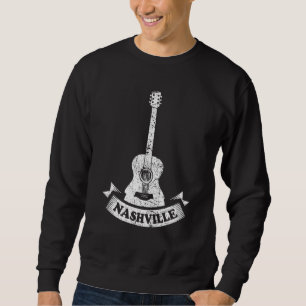 Sudadera Música Country de Nashville Tennessee Guitarra Ret