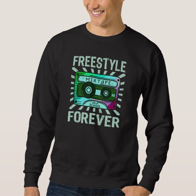 Sudadera Música de baile de los 80 Freestyle (Anverso)
