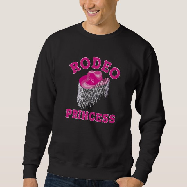 Sudadera Música de campo de vaca sureña de estética rosa cú (Anverso)