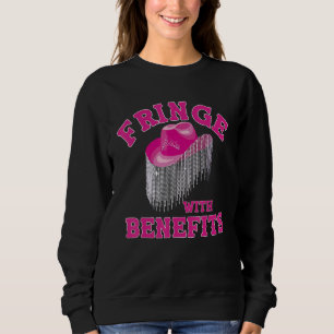 Sudadera Música de campo de vaca sureña de estética rosa cú