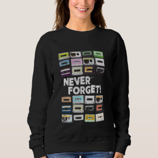 Sudadera Música de Cassette Tapes Mixtapes 1980