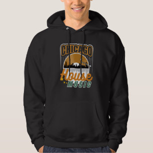 Sudadera Música de Chicago House Vinyl Dj Raver Bandera Sil