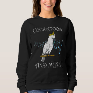 Sudadera Música de citas de Cockatiel Notas Cockatoo