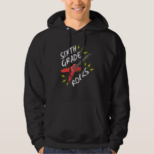 Sudadera Música De Guitarra Rock De Sexto Grado De Vuelta A